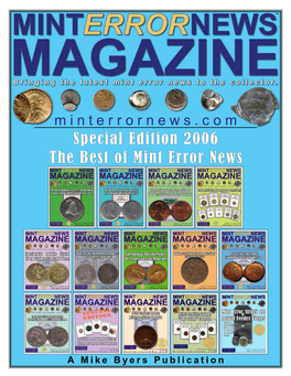 Minterrornews.Com Special Edition 2006 the Best of Mint Error News