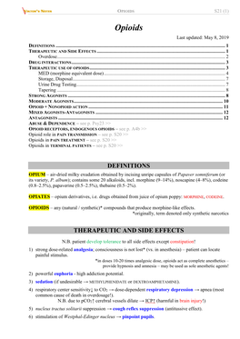 S21. Opioids.Pdf