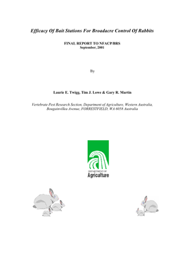 Efficacy of Bait Stations for Broadacre Control of Rabbits