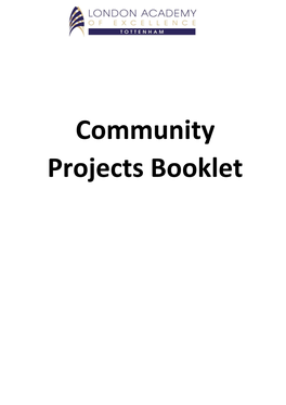 Community Projects Booklet