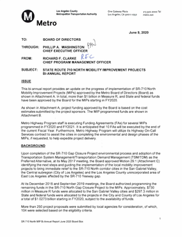 SR710 North Mobility Improvement Project Bi-Annual Report