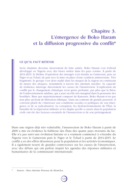 L'émergence De Boko Haram Et La Diffusion Progressive Du Conflit