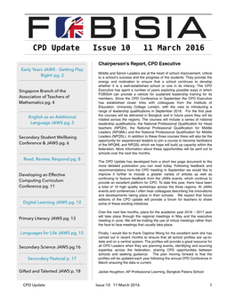 CPD Update Issue 10 11 March 2016