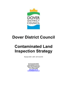 Contaminated Land Inspection Strategy