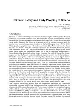 Climate History and Early Peopling of Siberia