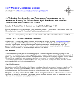 U-Pb Detrital Geochronology and Provenance Comparisons from The