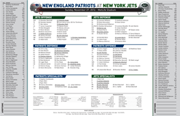 New England Patriotsatnew York Jets