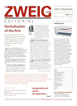 EDITORIAL Revitalization of the Firm