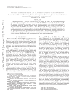 X-Raying Extended Emission and Rapid Decay of Short Gamma-Ray Bursts