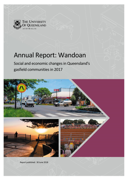 Wandoan Social and Economic Changes in Queensland's Gasfield Communities in 2017