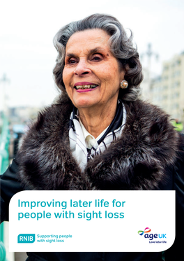 Improving Later Life for People with Sight Loss, RNIB Full Report