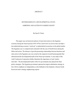 Chapter One: Theories of the State and Its Impact on Global Competetiveness