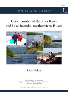 Geochemistry of the Kola River and Lake Imandra, Northwestern Russia