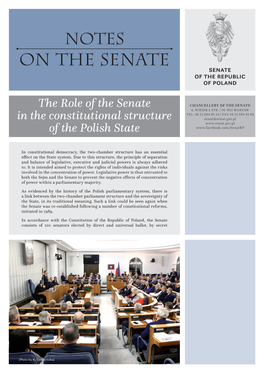 The Role of the Senate in the Constitutional Structure of the Polish State