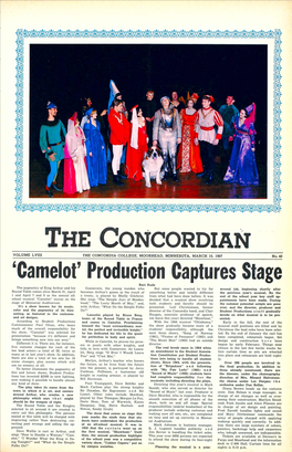 VOLUME LVIII the CONCORDIA COLLEGE, MOORHEAD, MINNESOTA, MARCH 10, 1967 No