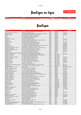 Liste Des Revendeurs (PDF)