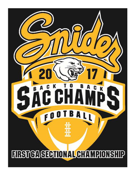 2017 Snider Football Program Record