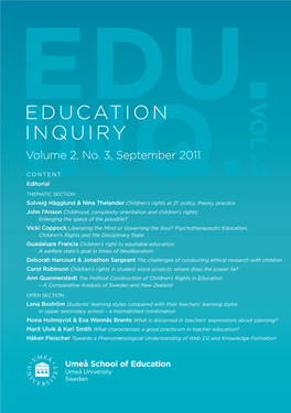 Education Inquiry
