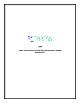 2019 Rhode Island Behavioral Risk Factor Surveillance System