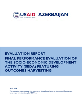 Economic Development Activity (Seda) Featuring Outcomes Harvesting