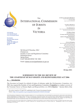 International Commission of Jurists in Victoria