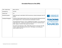 Annotated Resource Set (ARS)