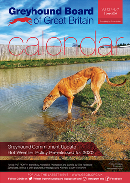 Greyhound Commitment Update Hot Weather Policy Re-Released for 2020
