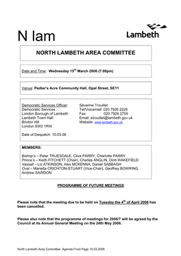 North Lambeth Area Committee