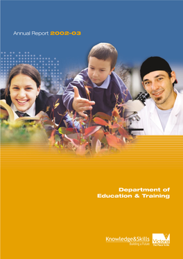 Annual Report 2002–03 Department of Education & Training