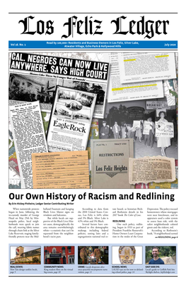 Our Own History of Racism and Redlining by Erin Hickey Pinheiro, Ledger Senior Contributing Writer