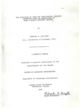 Evolution of 19Th and 20Th-Century Cemetery Landscape Types