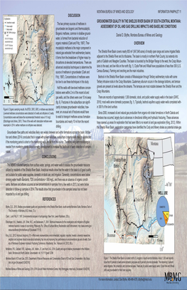 Overview Discussion Conclusions References Groundwater Quality in the Shields River Basin of South-Central Montana