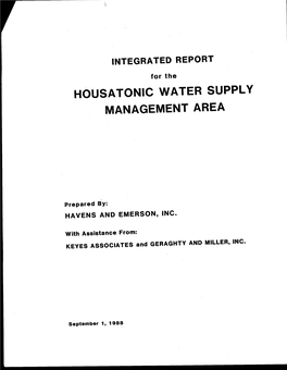 Housatonic Water Supply Management Area