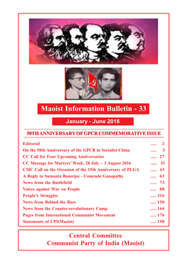 CPI(Maoist) Information Bulletin-33