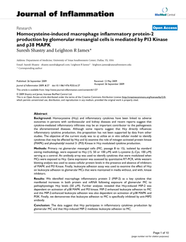 Journal of Inflammation Biomed Central