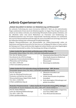 Leibniz-Expertenservice