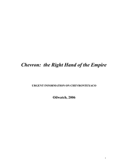 Chevron: the Right Hand of the Empire