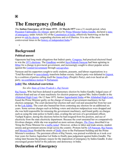 The Emergency (India)