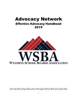 Effective Advocacy Toolbox Handbook