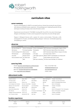 Curriculum Vitae