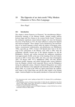 "The Opposite of an Anti-Creole? Why Modern Chamorro Is Not a New