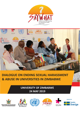 Dialogue on Ending Sexual Harassment and Abuse in Universities in Zimbabwe