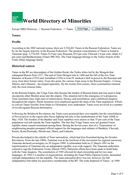 World Directory of Minorities