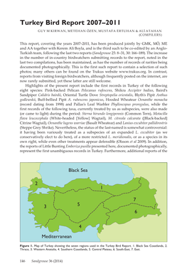 Turkey Bird Report 2007–2011 GUY M KIRWAN, METEHAN ÖZEN, MUSTAFA ERTUHAN & ALİ ATAHAN (COMPILERS)