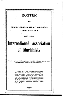 International Association of Machinists