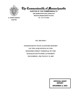 2001-0508-3 Massachusetts Port Authority