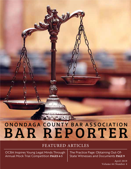 April 2019 Bar Reporter