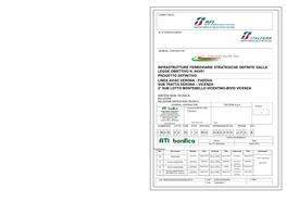 Infrastrutture Ferroviarie Strategiche Definite Dalla Legge Obiettivo N