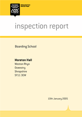 Moreton Hall Boarding School