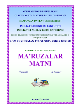 Ma'ruzalar Matni